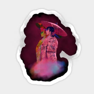 Kimono japanese lady Sticker